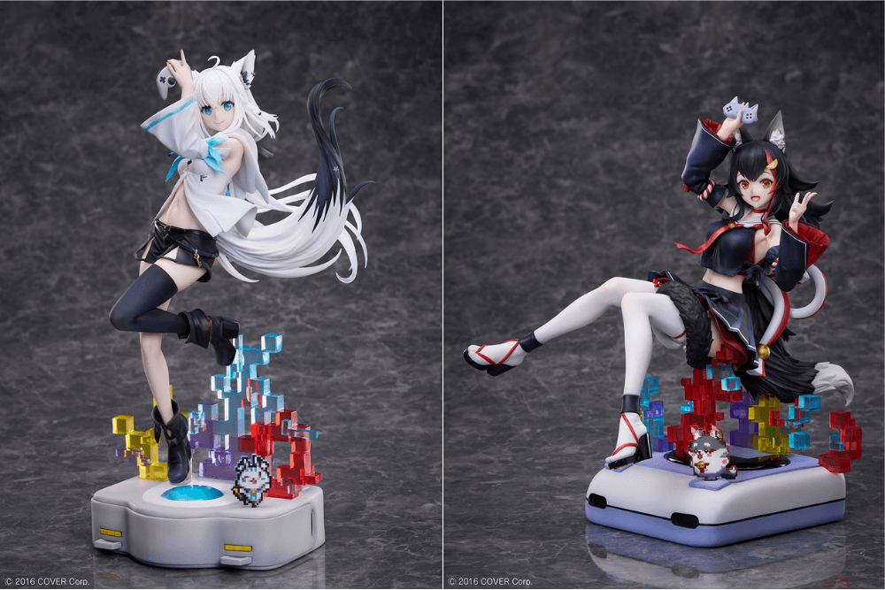 Design COCO 大神澪與白上吹雪等身雕像