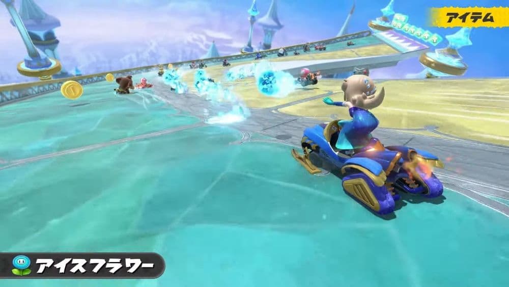 Mario Kart World 冰凍花