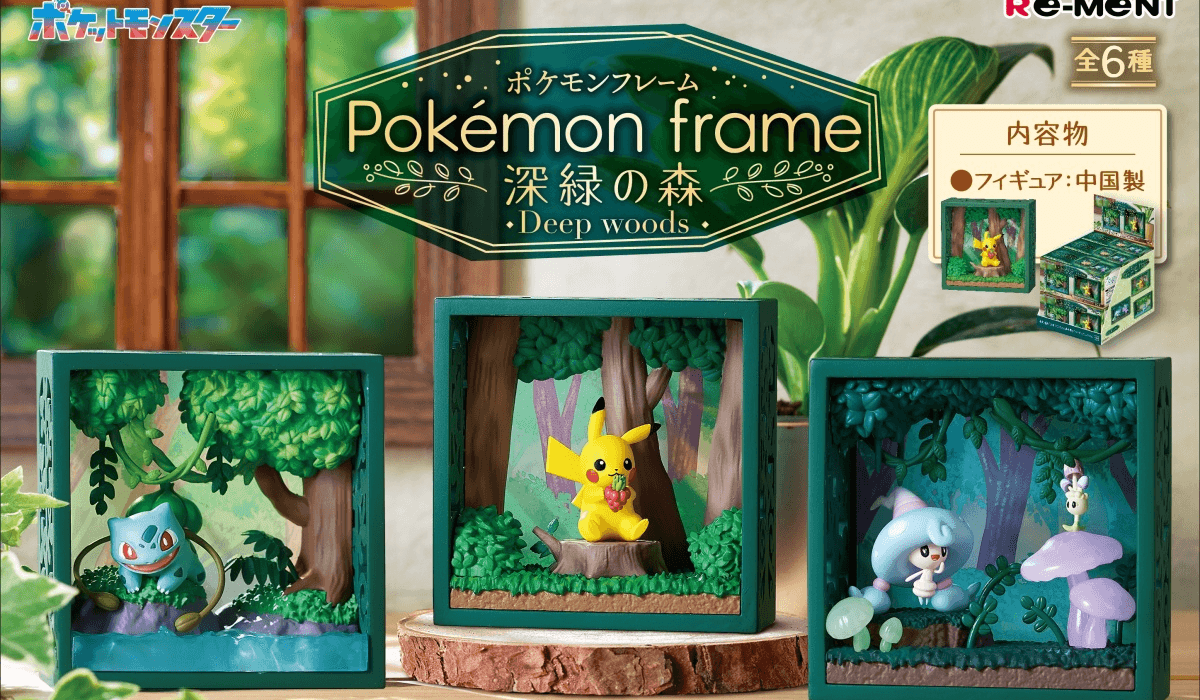 Re-MeNT 寶可夢畫框 深綠之森 盒玩