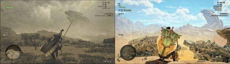 《魔物獵人 荒野》遊戲畫面