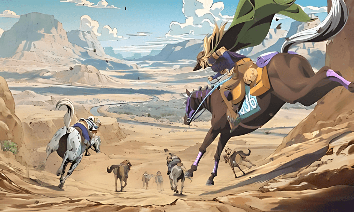 《JoJo 的奇妙冒險 飆馬野郎》動畫前導視覺