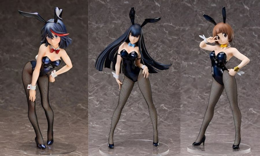 FREEing KILL la KILL 纏流子、鬼龍院皐月、滿艦飾真子 兔女郎Ver.