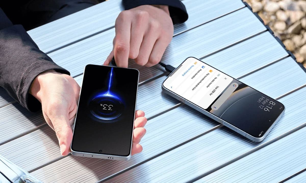 小米手機使用場景,顯示快速充電與螢幕操作畫面