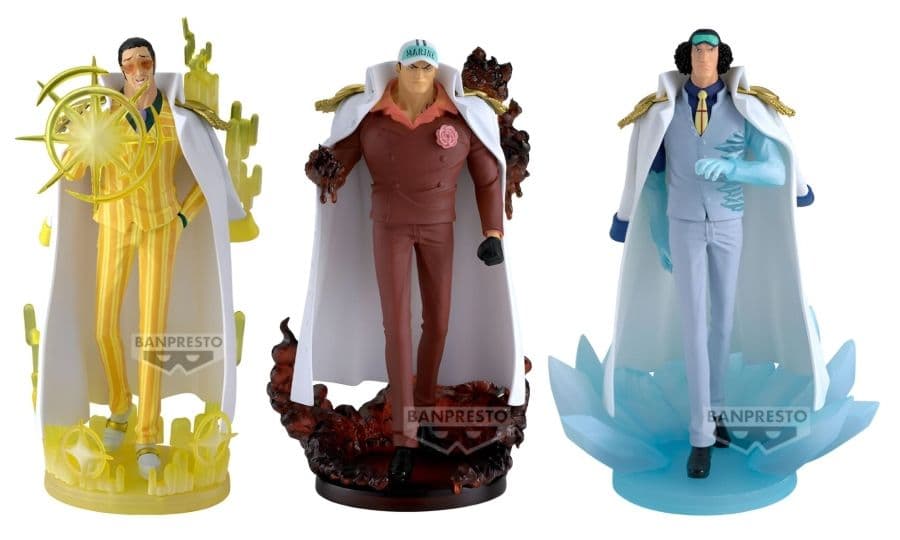 BP景品 海外限定 航海王 THE出航 三大將 黃猿 波爾薩利諾、赤犬 薩卡斯基、青雉 庫山