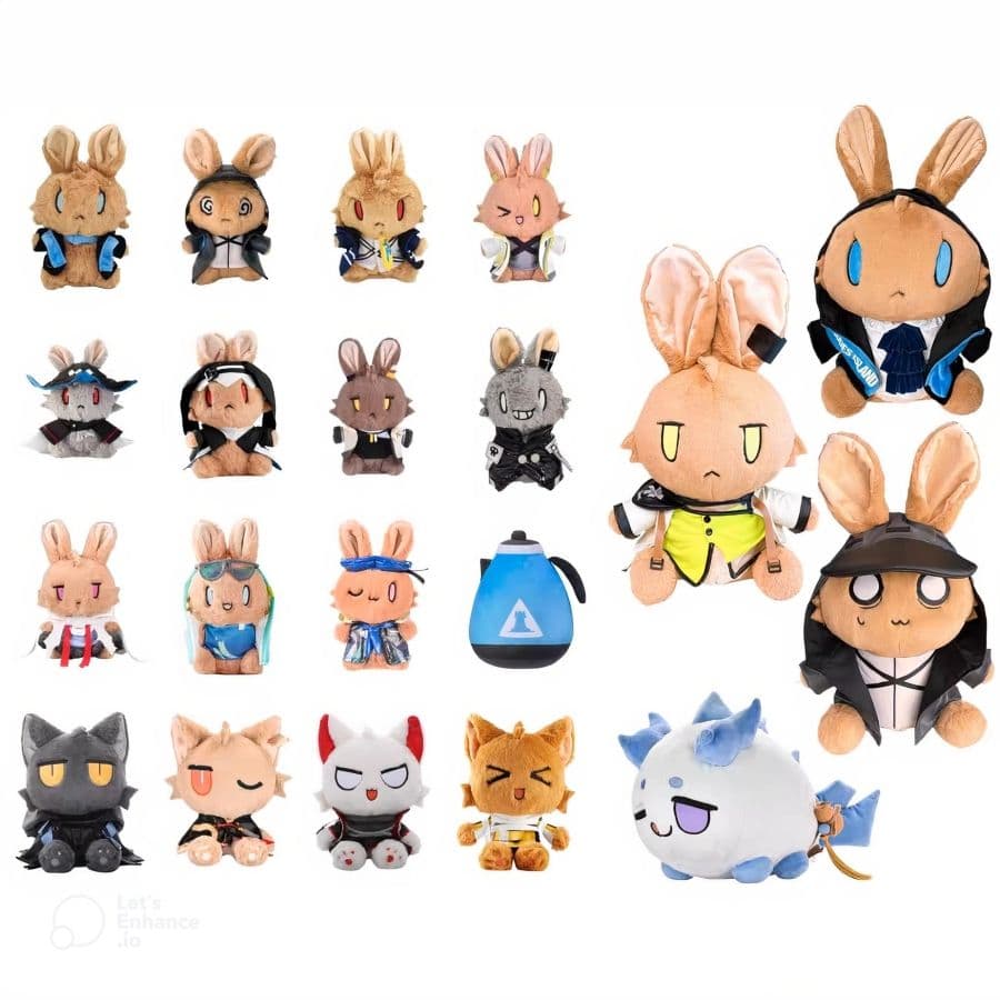 明日方舟 朝隴山兔 山山兔毛絨玩偶