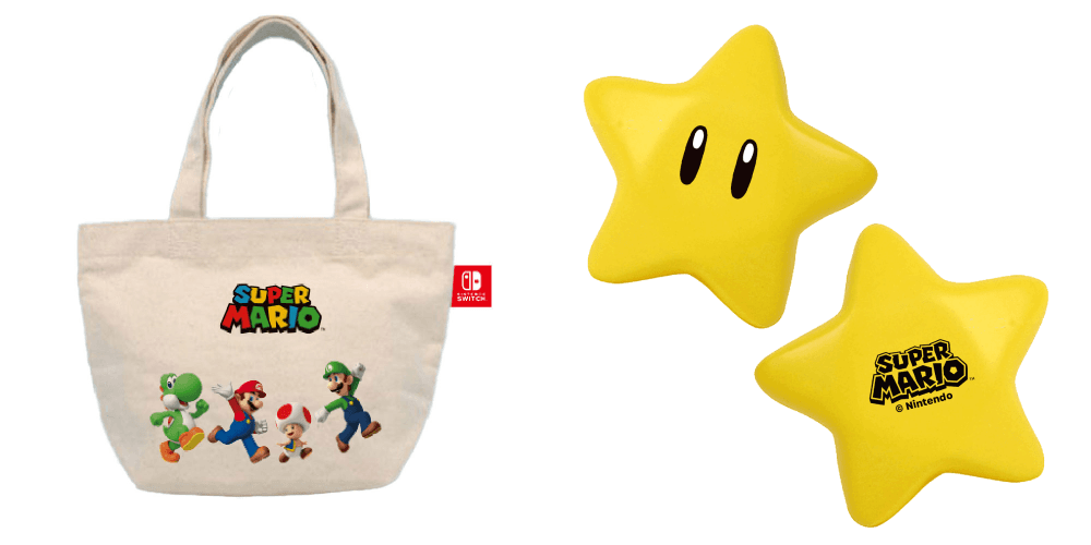 超級瑪利歐帆布提袋 、任天堂星星解壓球