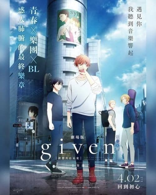 《劇場版GIVEN 被贈與的未來:去海邊》視覺