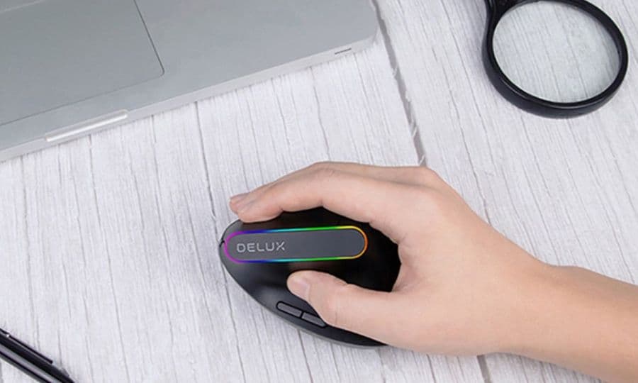 DeLUX M618DB 雙模垂直光學滑鼠