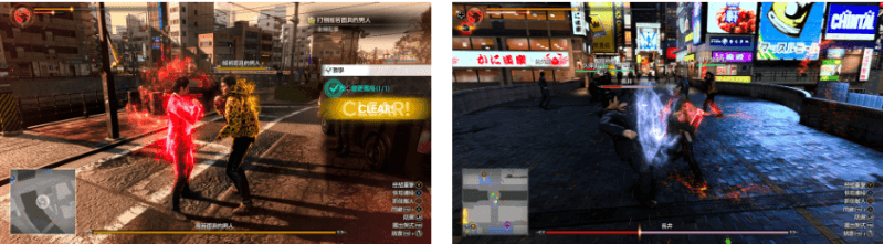 《人中之龍 7 外傳 英雄無名》遊戲畫面