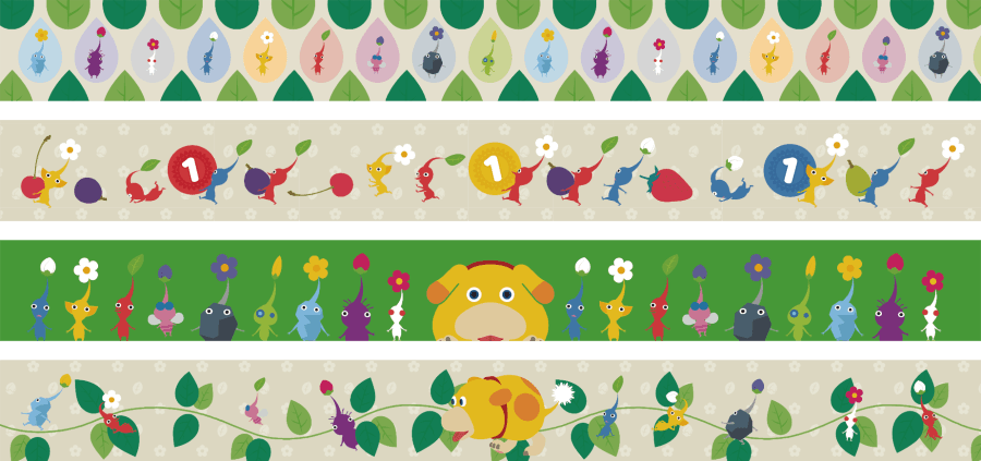 全家「皮克敏大集合!」限定 皮克敏紙膠帶