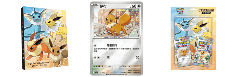 收藏卡冊組合 伊布家族