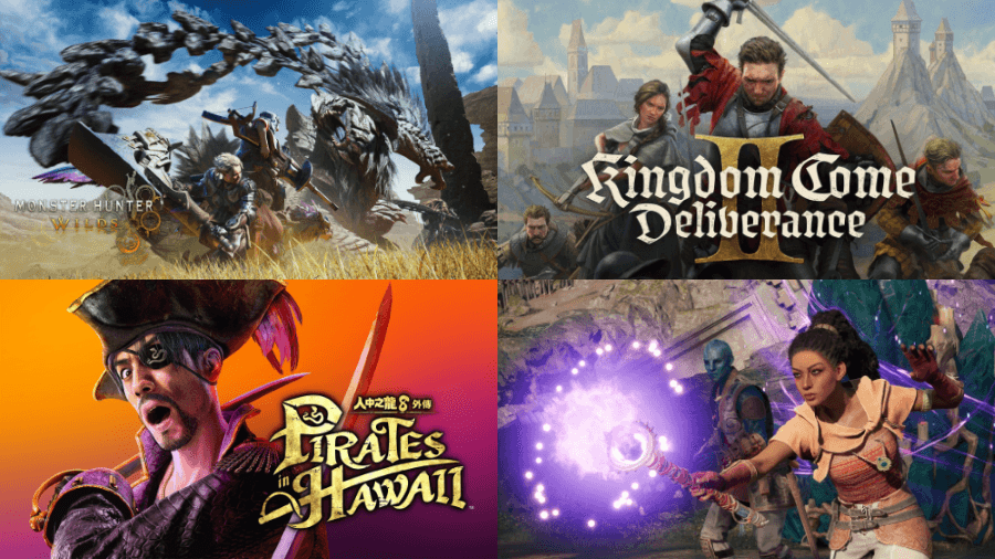 《魔物獵人 荒野》《天國降臨:救贖 2》《人中之龍 8 外傳:夏威夷海盜》《宣誓Avowed》