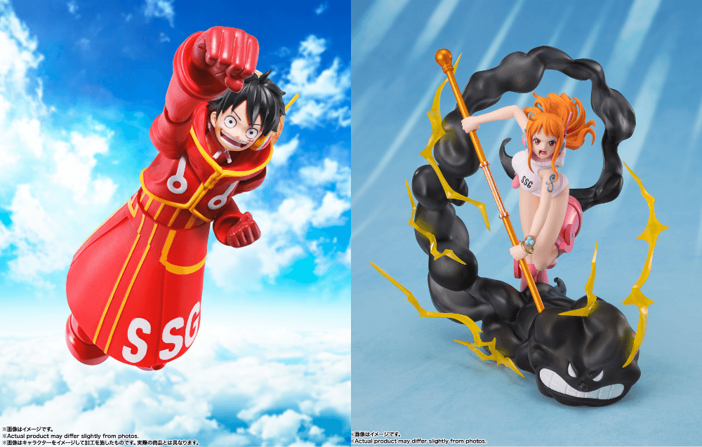 「S.H.Figuarts 魯夫 -未来島蛋頭篇-」與「FiguartsZERO 超激戰 娜美 -雷霆-」