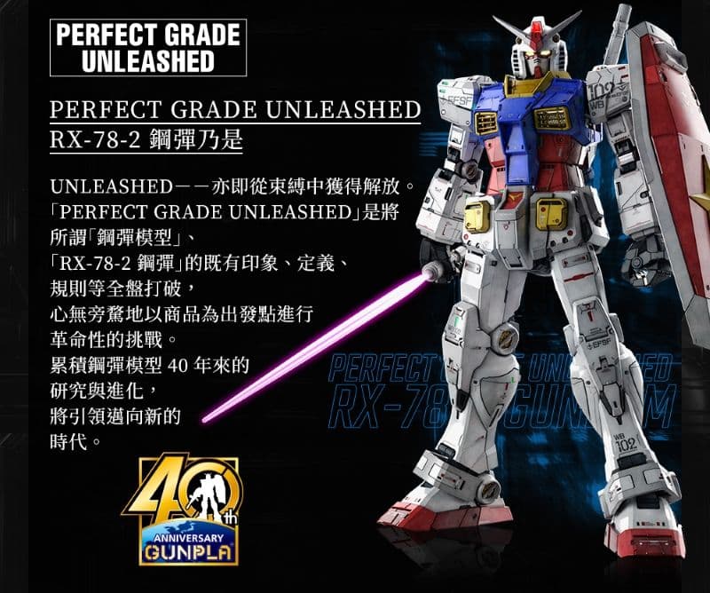 PG UNLEASHED RX-78-2 鋼彈 簡介