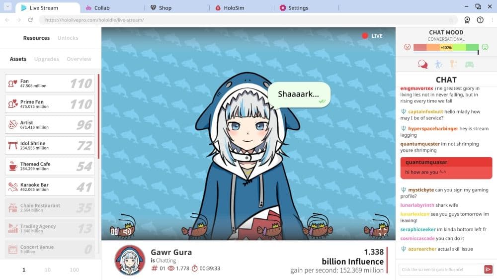 hololive 官方授權放置遊戲《Holoidle》