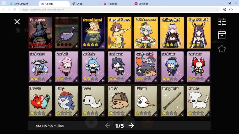 hololive 官方授權放置遊戲《Holoidle》